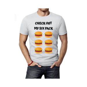 T-shirt blanca - logo six pack